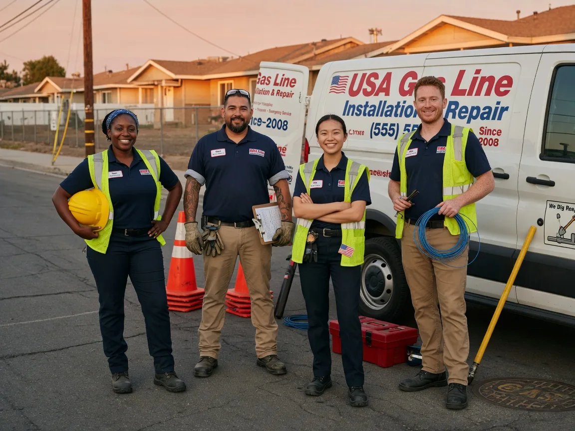 Gas Line Installation company in Wishek, ND
